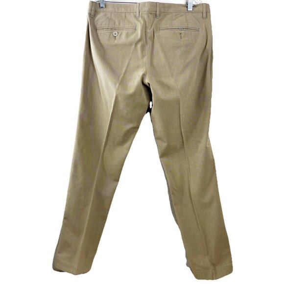 Ted Baker 36R (Actual 36x31) Holclas Khaki Textured Dress Pants  Drycleaned  EUC - Picture 3 of 13